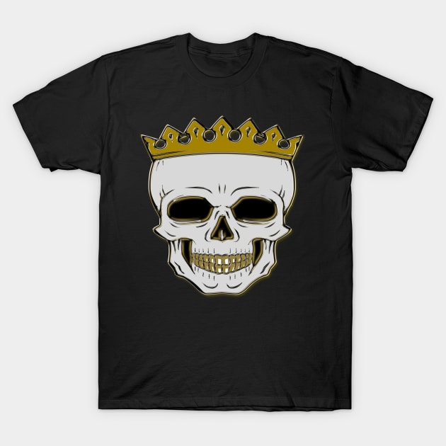 Queen Skull Crown Design T-Shirt by Pikmi